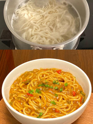 大人小孩爱吃的土豆泥拌面