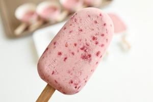 覆盆子/树莓脆皮冰淇淋🍦/高颜值少女心