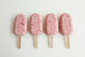 覆盆子/树莓脆皮冰淇淋🍦/高颜值少女心