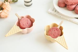 覆盆子/树莓脆皮冰淇淋🍦/高颜值少女心