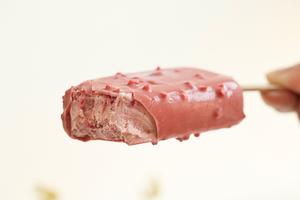 覆盆子/树莓脆皮冰淇淋🍦/高颜值少女心