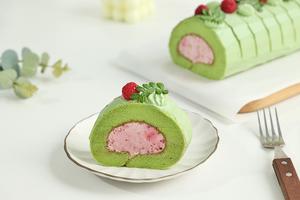覆盆子/树莓开心果蛋糕卷