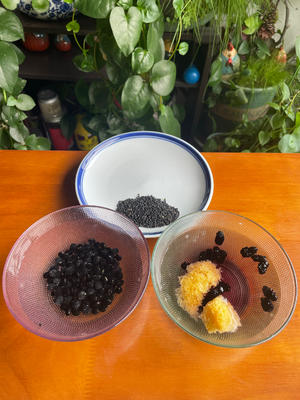 桑葚黑芝麻豆浆