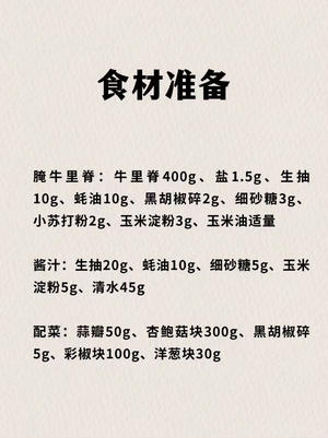 杏鲍菇牛肉粒