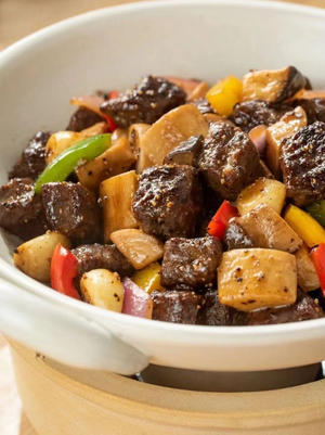 杏鲍菇牛肉粒