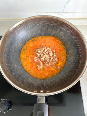 西红柿肉末酱拌面
