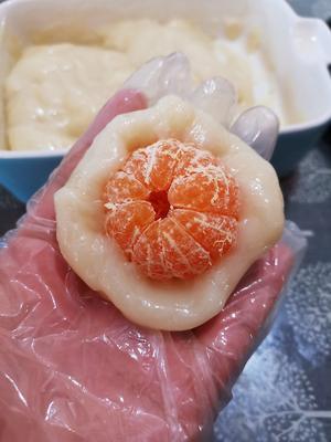 糯叽叽好吃到爆的沙糖桔水果大福