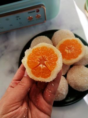 糯叽叽好吃到爆的沙糖桔水果大福