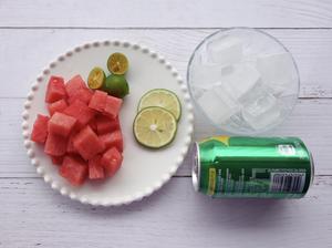 自制夏日神仙饮品❗️西瓜柠檬雪碧饮❗️