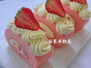 私房爆单🔥丨草莓🍓蛋糕卷丨卷不裂配方分享