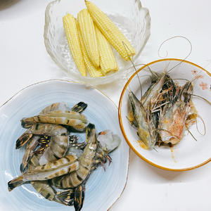 玉米笋炒大虾