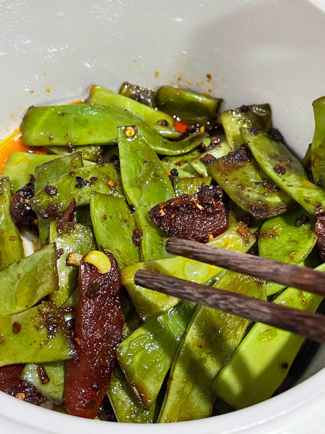 超快手抄下饭刀豆炒腊肠