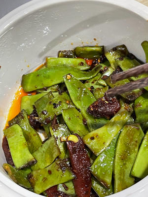 超快手抄下饭刀豆炒腊肠