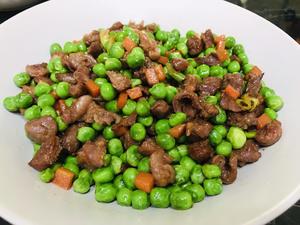 豌豆牛肉粒—快手、下饭菜