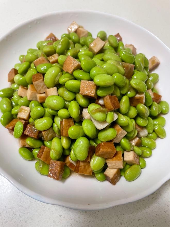 毛豆炒豆干