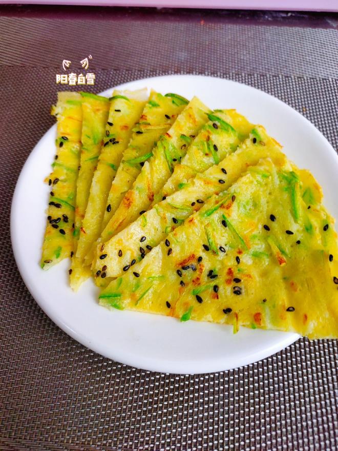 让宝宝爱上吃菜 摊西葫芦软饼（一岁以上婴幼儿辅食）西葫芦黑芝麻鸡蛋饼 煎鸡蛋面糊饼子