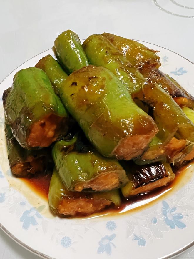 超下饭的青椒酿虾滑