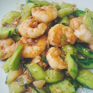 独食快手菜——青瓜炒虾仁