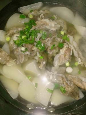 羊肉片汆萝卜