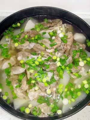 羊肉片汆萝卜