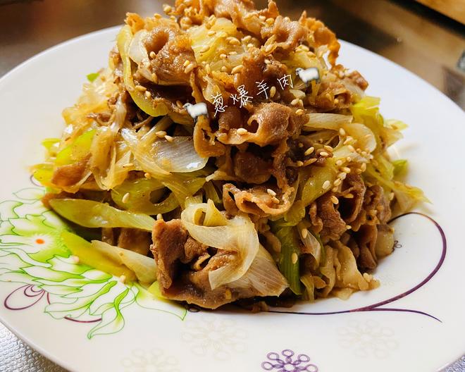 炒了20多年的葱爆羊肉