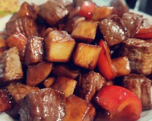 吃肉不长肉 黑椒牛排炒杏鲍菇