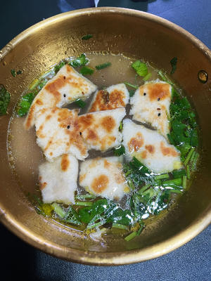 浓香下饭的老母鸡汤泡饭