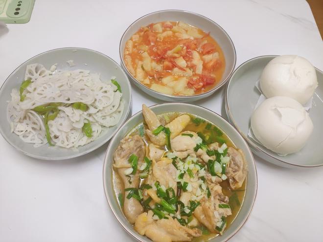 葱油蒸三黄鸡