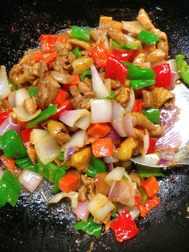 杂蔬炒鸡肉