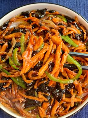无敌下饭低脂鸡胸肉版鱼香肉丝