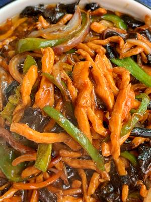 无敌下饭低脂鸡胸肉版鱼香肉丝