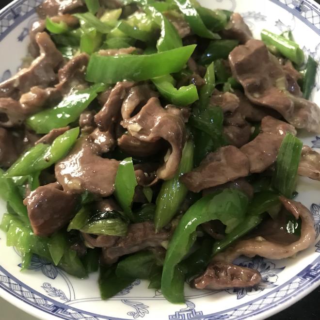 下饭菜-青椒炒猪心爆炒猪心