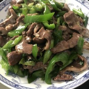 下饭菜-青椒炒猪心爆炒猪心
