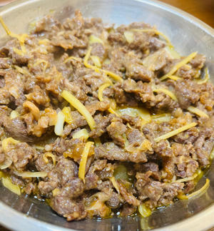 快手蒸牛肉～