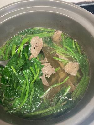 【菠菜猪肝汤】喝完精力充沛哈