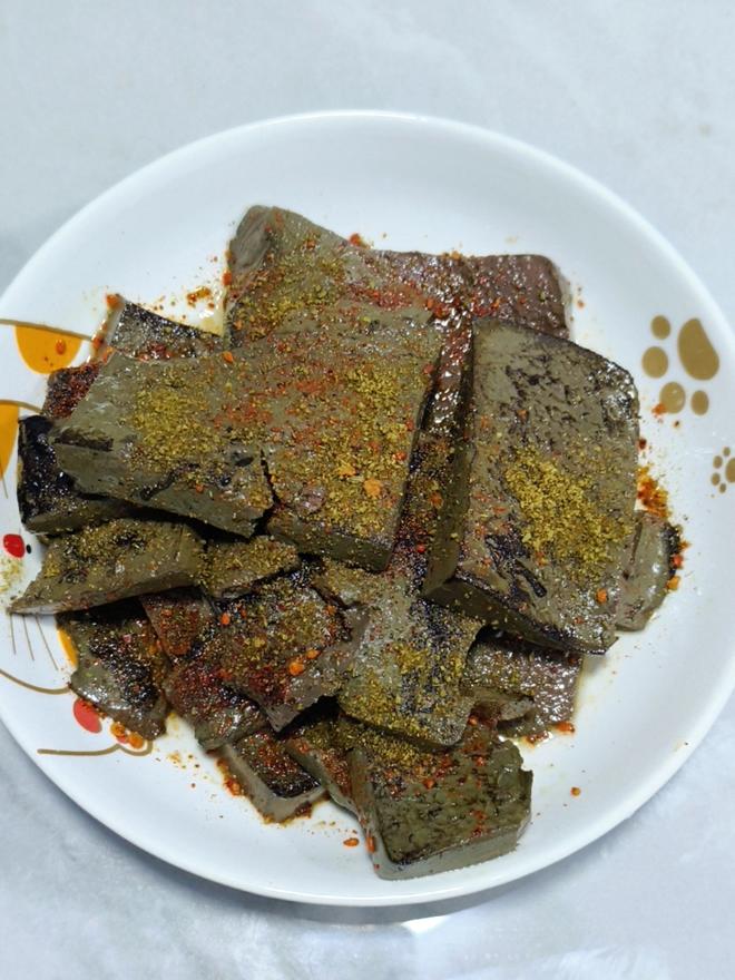 小吃——铁板猪血