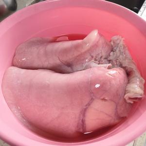 便捷清洗猪肺
