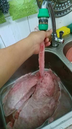 菜干煲猪肺（汤）