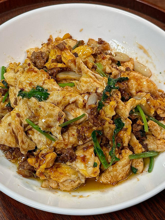 牛肉末炒鸡蛋｜超棒！