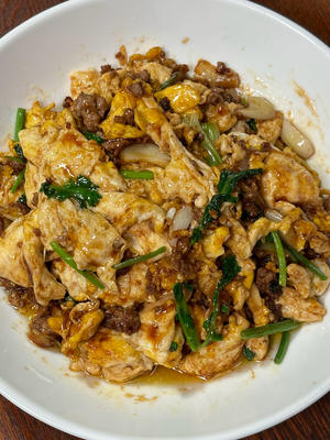 牛肉末炒鸡蛋｜超棒！