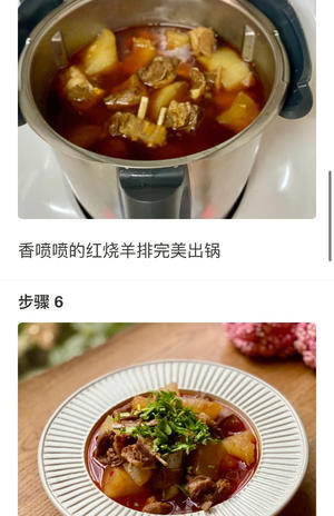 红烧羊排 (萝卜烧羊肉）