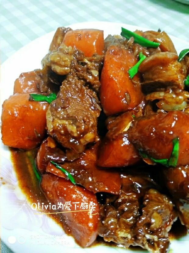 红烧羊肉炖胡萝卜