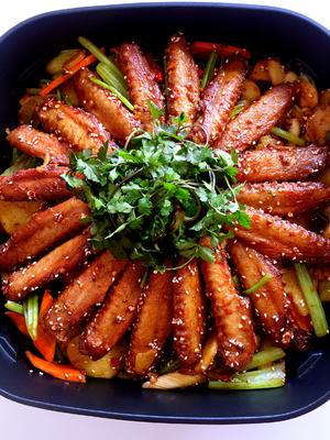 干锅香辣鸭翅
