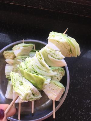 街头小吃「炸包菜」👍👍👍