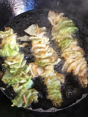 街头小吃「炸包菜」👍👍👍