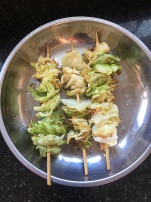 街头小吃「炸包菜」👍👍👍