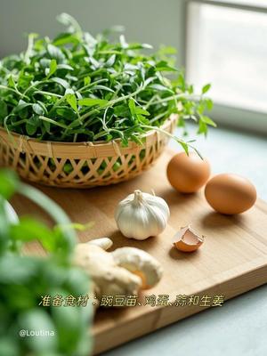 豌豆苗炒鸡蛋|春日清新小炒