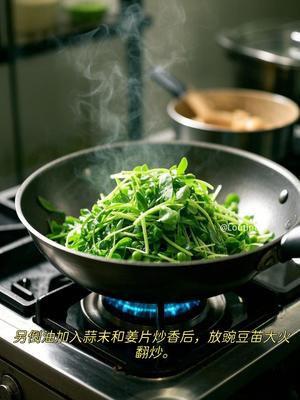 豌豆苗炒鸡蛋|春日清新小炒