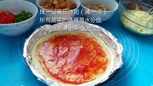 新奥尔良鸡肉蘑菇披萨（附超简单饼坯做法）