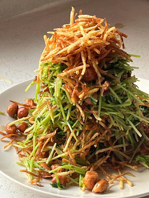 巧拌豆苗！好吃！